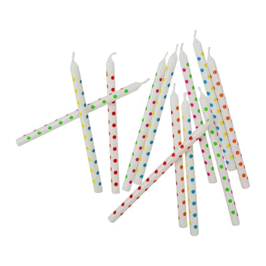 Polka Dot Birthday Candles by Celebrate It™